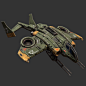 科幻战斗机Sci-Fi Vertol Gunship-工业/机械模型-微元素 - Element3ds.com!
