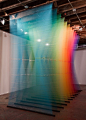 盖伯瑞尔·道伊Gabriel Dawe［墨西哥］奇幻的色彩和飘动的虚幻感，是这个装置带给我的第一感受。。