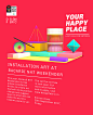 NH7 Weekender x Design Fabric - Your Happy Place : A collaboration between Design Fabric and I for Bacardi NH7 Weekender's "Your Happy Place", where we designed the visual language and branding for it.Typography by Easha RanadeArt direction by S