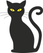 猫, 万圣节, 剪影, Mieze, 黑猫, 黑色, 动物, 矢量, 很奇怪