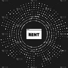 电子邮件,文字,Rent,标志,图标,悬挂的,白色,商务,租赁合同,抵押文件