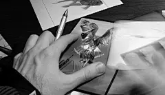 【画出来的折纸感】 精致入微的宣传画手绘线稿 插画设计 HEWLETT PACKARD ———欢迎加入工业设计手绘交流群 44273244