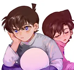 名侦探柯南  新兰  工藤新一  毛利兰  @余燎野烬