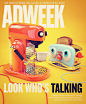 ADWEEK COVER : US Adweek cover illustration, referencing the main article on smart home appliances