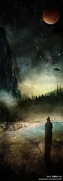 【绘画】夜色（TALONABRAXAS）晚安。_艺术_新浪轻博客