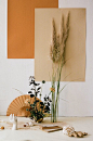 Art Direction & Still Life with Camel colour for MLLM @mllm_daily / Beautiful photo by Alba Yruela and Art direction & Style by Nia Delfau Floral design by Estudio Sauvage