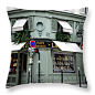 Paris Laduree Macaron French Bakery Patisserie Tea Shop - Laduree Bonaparte - The Laduree Patisserie Throw Pillow by Kathy Fornal