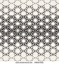 Vector seamless pattern. Modern stylish texture. Repeating geometric tiles from triangles. Monochrome grid with thickness which changes towards the center.