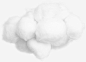 白色的棉花免抠素材_新图网 https://ixintu.com 白色的棉花