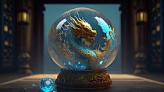 梅椰采集到灵感 AI绘画 神龙