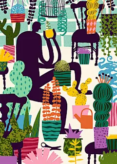 #深夜复习#荷兰插画师 Marijke Buurlage 的色彩很好看。 ​​​​