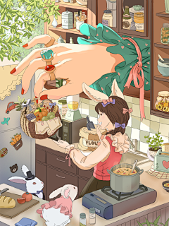 anluoli采集到插画设计/banner/形象