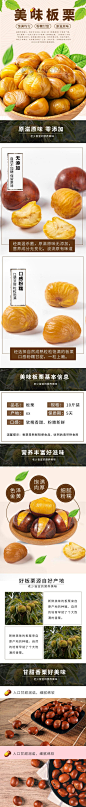 饱满均匀美味板栗坚果干货详情页