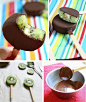 Chocolate covered Kiwi #fruityfavorites #chocolate