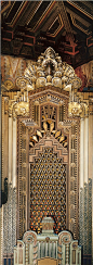 Stock Photo - Interior of the Pantages theatre ornamental art deco design on