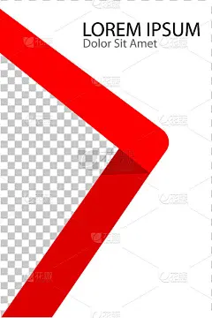 封面小册子用红丝带