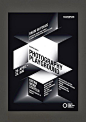 This may contain: a black and white poster with the words photography playground on it's front cover