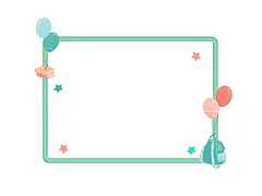 卡通简约边框元素GIF动态图