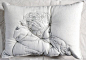 From the 'Sleep series' by Maryam Ashkanian, contemporary Iranian artist who uses  textiles as a medium