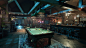 Far Cry 5: Spread Eagle Bar Fan art_night, ByungGwan Ahn : I worked with reference to far cry 5 in-game and trailers, and i also referred to The Hobbit's green dragon inn. Digital Hunky's work has been extremely helpful. Thank you!