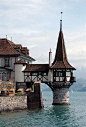 2007.06.37 OBERHOFEN - le château - tourelle et lac de ThouneSERGEY ★ ULRIKH
