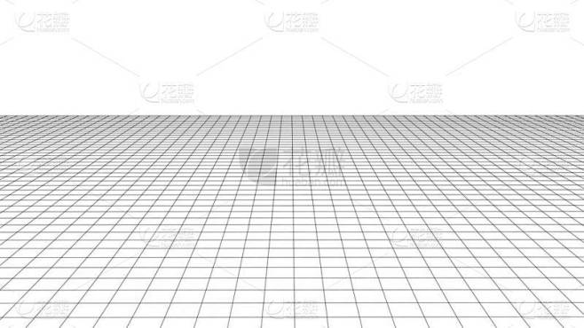 矢量三维网格。背景线