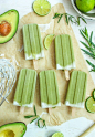 Tropical Avocado Popsicle: 