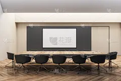 带框架的现代会议室