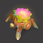 robot flower props concept Plant