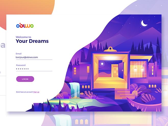 Login Page for Obiwo