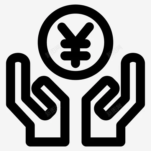收元无线省钱图标 省钱 脉冲 icon 标识 标志 UI图标 设计图片 免费下载 页面网页 平面电商 创意素材-花瓣网