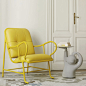 现代风格扶手椅 / 铝铸铁 / 带有高椅背 / Jaime Hayon - GARDENIAS INDOOR - BD Barcelona Design