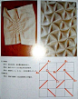 Canadian triangular pattern smocking