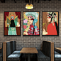 国粹京剧戏曲花旦装饰画中式饭店挂画川菜馆火锅店茶馆墙壁画批发
