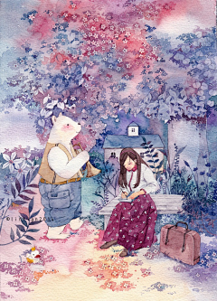 扇扇子的猫采集到插画