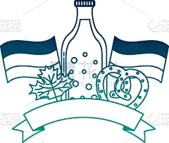 德国,啤酒瓶,缎带,传统,华丽的,事件,大麦,州,食品