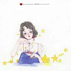 水彩手绘插画萌宝情侣定制头像水彩教程 | 小熊猫课堂 - 原创作品 - 涂鸦王国插画