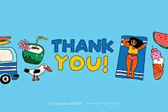 手绘卡通涂鸦夏季旅行休闲度假元素剪切画用户界面插图插画矢量设计素材下载_颜格视觉