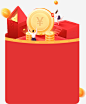 弹窗设计背景积分金币免抠素材免费下载_觅元素51yuansu.com