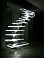 LED Lighted Acrylic Stairs