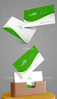 医疗企业名片高清模板免费下载-趣麦麦图