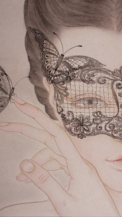 Aries3303采集到黑白手绘插画