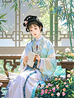 漫步云端的雨采集到美人图