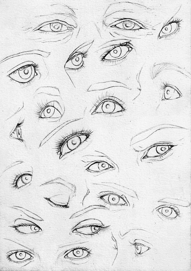 Eyes sketch dump by ...