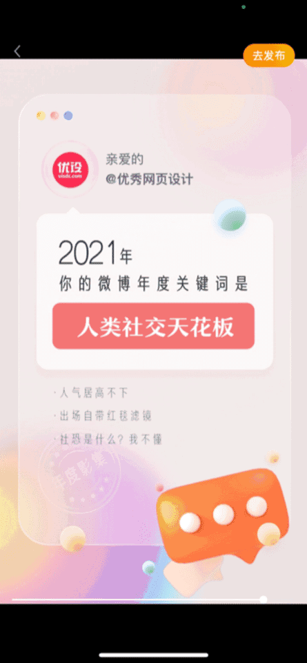 #2021微博年度回忆#  我的年度关键...