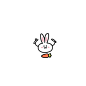 画了一组小兔子的小头像#绵羊画的小头像# （胡萝卜太惨了！ ​​​​