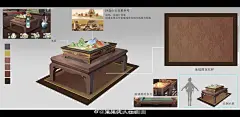 二次元国风沙盘物件插画图片壁纸