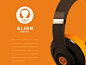 ALIEN MUSIC vector music alien icon awesome inspiration graphic brand logo designer illustration branding design