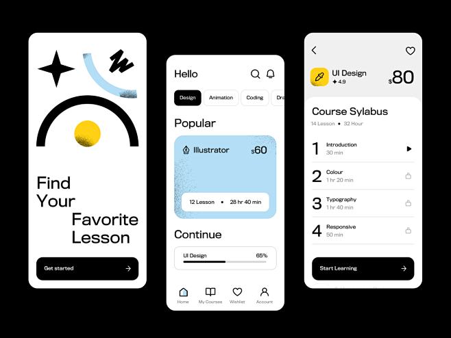 Learning App UI