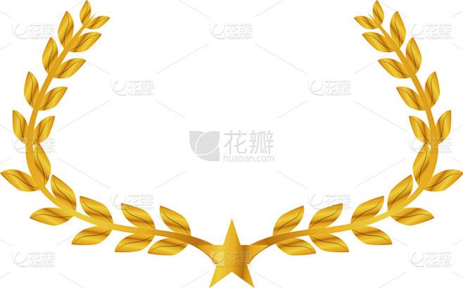 黄金,分离着色,月桂花冠,华丽的,运动,枝,装饰,复古